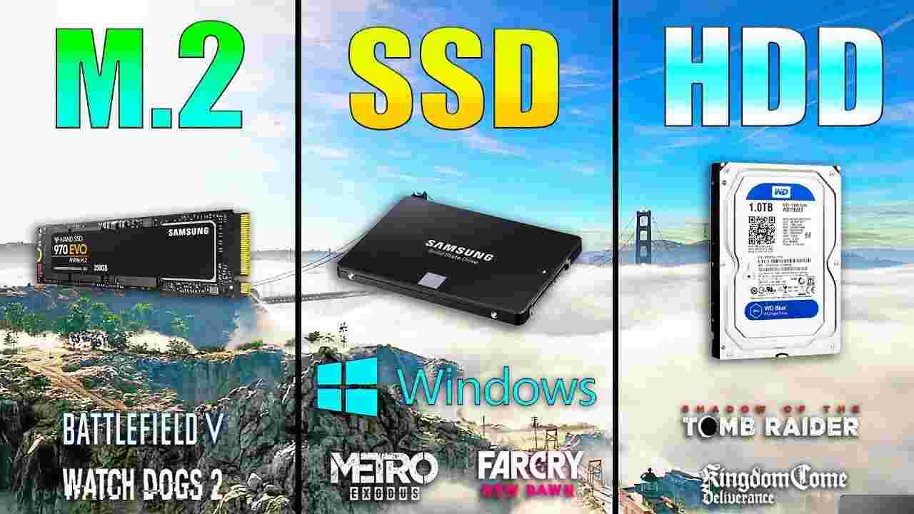 "M.2 NVME vs SSD vs HDD Loading Windows and Games" #Hoyatag