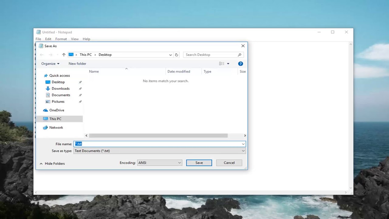 Simple batch file to open notepad picture